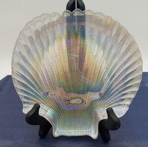 Holographic Shell Shaped Jewelry Dish Tray 